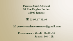 Bienvenue sur le site de la paroisse Saint-Clément de Rennes